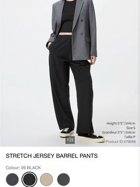 Price reduced* Sold out-Stretch Jersey Barrel Pants Black, S. Make me an offer.